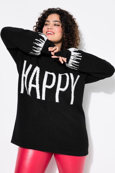 Produktbild Angel of Style Pullover, HAPPY-Statement, Ballon-Langarm (42, 44)