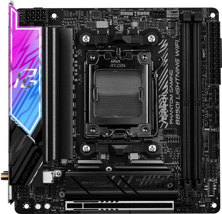 AsRock Phantom Gaming B850I Lightning WiFi (AM5, AMD B850, Mini-ITX)