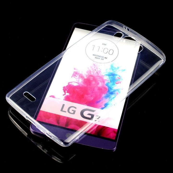 Produktbild König Design LG G3 S Hülle Transparent Silikon Case durchsichtige Handyhülle (LG G3 Stylus)
