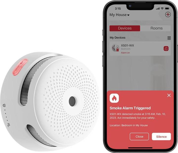 Actual product image X-Sense XS01-WX Smoke alarm device