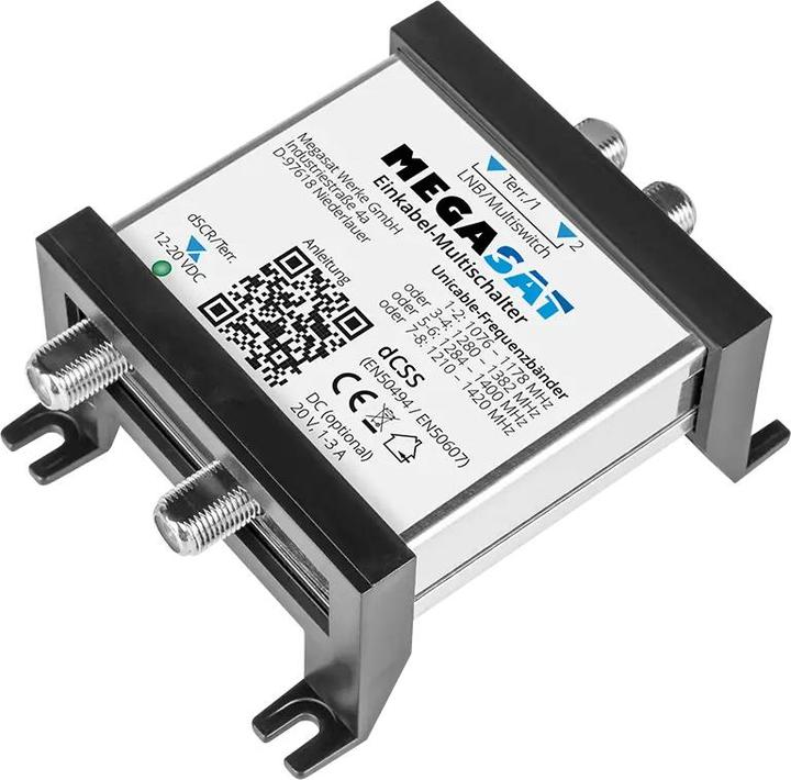 Produktbild Megasat 0600211 SAT Multischalter Eingänge 3 2 SAT/1 terrestrisch (Multischalter)