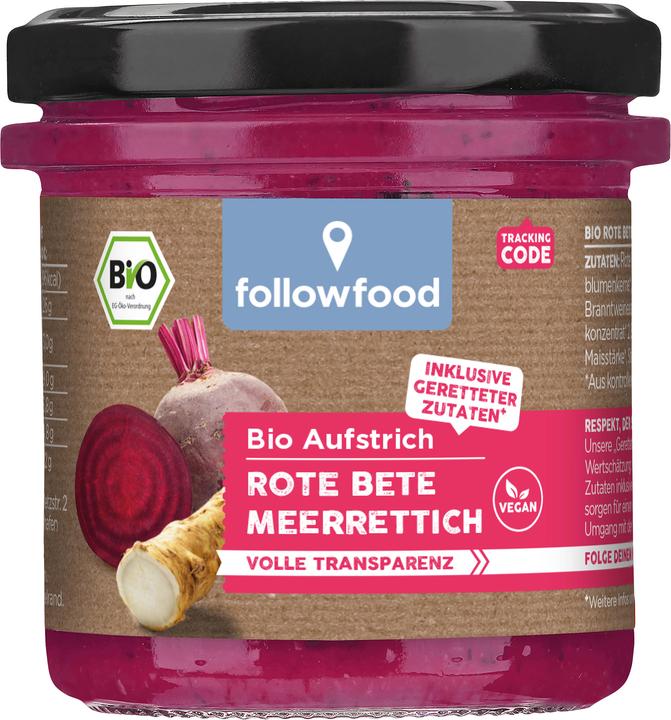 Produktbild Rettergut Bio Aufstrich - Rote Beete Meerrettich (135 g)