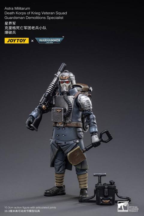 Produktbild Joy Toy Warhammer 40k figurine 1/18 Death Korps of Krieg Veteran Squad Guardsman Demolitions Specialist 10 c