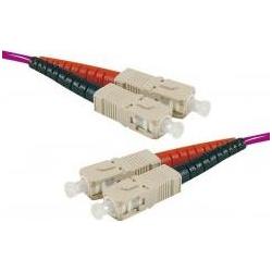 Exertis Connect LWL Patchkabel HD, 50/125 µm, OM4-Faser, SC Duplex Stecker/Stecker, 15,0 m UPC UPC-Schliff (15 m), Netzw...