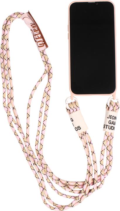 Actual product image PhoneLook Sleeve Silicone Fashion Jeong Gam Studio Laugh Often with Neck Cord (Apple iPhone 12)