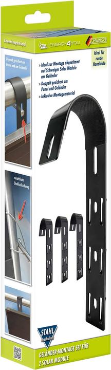 Actual product image Schwaiger Solar module mounting set Terrain bracket set of 4 (Solar system mounting material)