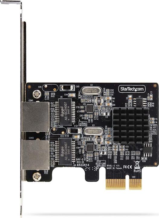 Actual product image StarTech NIC 2-Port Network Card, TAA (Mini PCI Express)