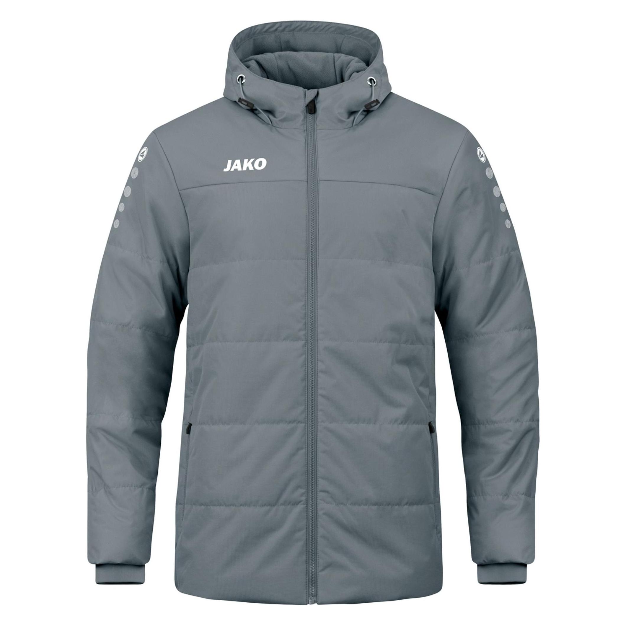 Jako, Herren, Outdoorjacken, Coachjacke Team Mit Kapuze (S), Grau, S