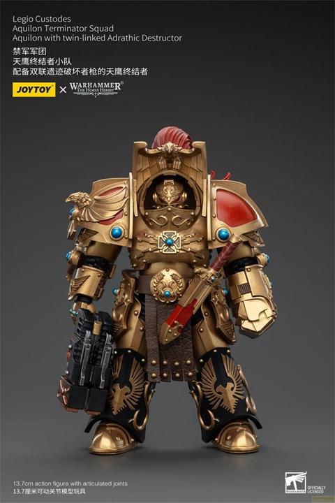 Produktbild Joy Toy Warhammer The Horus Heresy Actionfigur 1/18 Legio Custodes Aquilon Terminator Squad Aquilon with twi