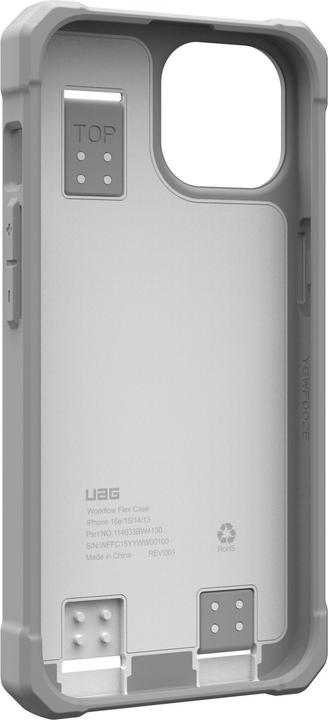 Actual product image UAG Urban Armor Gear Workflow Healthcare Flex Case| Apple iPhone 16e/15/14/13| (114033BW4130) (Apple iPhone 16e)