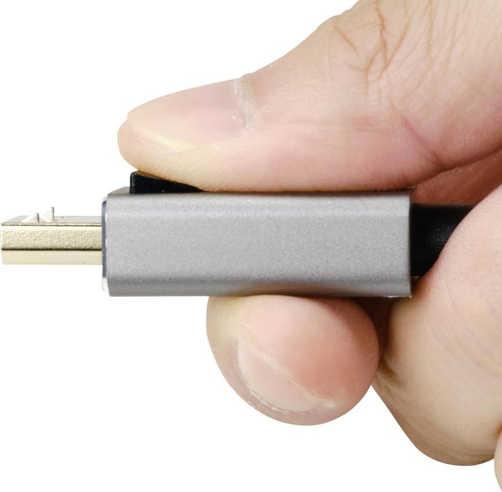 Produktbild SpeaKa Professional 8K Displayport auf Displayport Kabel im Aluminiumgehäuse 2 m (2 m, DisplayPort, 1.4)