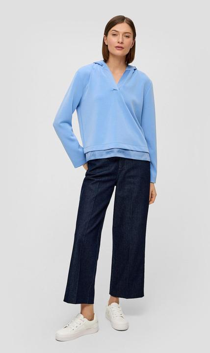 Produktbild S.Oliver Sweatshirt Scuba-Sweatshirt mit Kapuze (34)