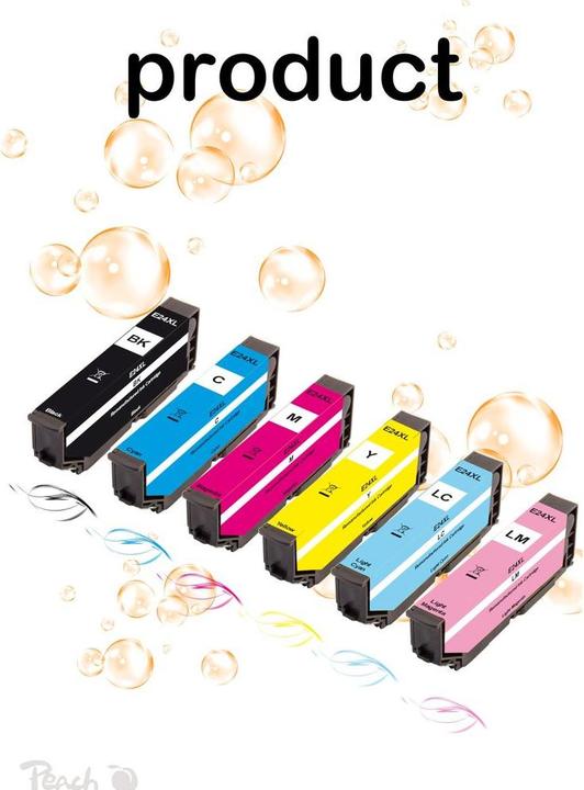 Produktbild Peach 24XL Multipack (BK, C, LC, LM, M, Y)