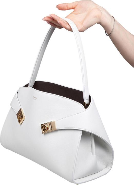 Image du produit Salvatore Ferragamo Ferragamo hug sh s leather bag color white