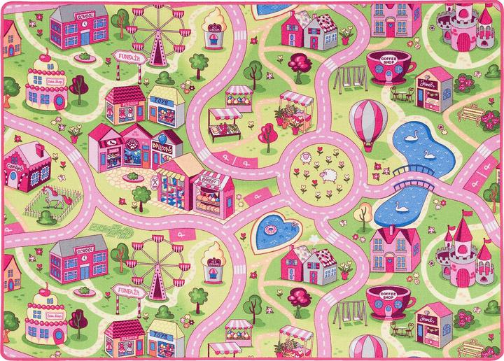 Actual product image Snapstyle Street carpet with two street landscapes on both sides Girls (160 x 240 cm)