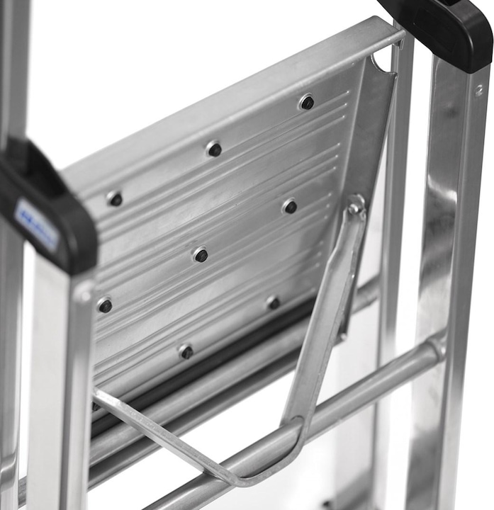Immagine prodotto Krause Scala pieghevole di sicurezza argento (Gradino pieghevole, 45 cm)