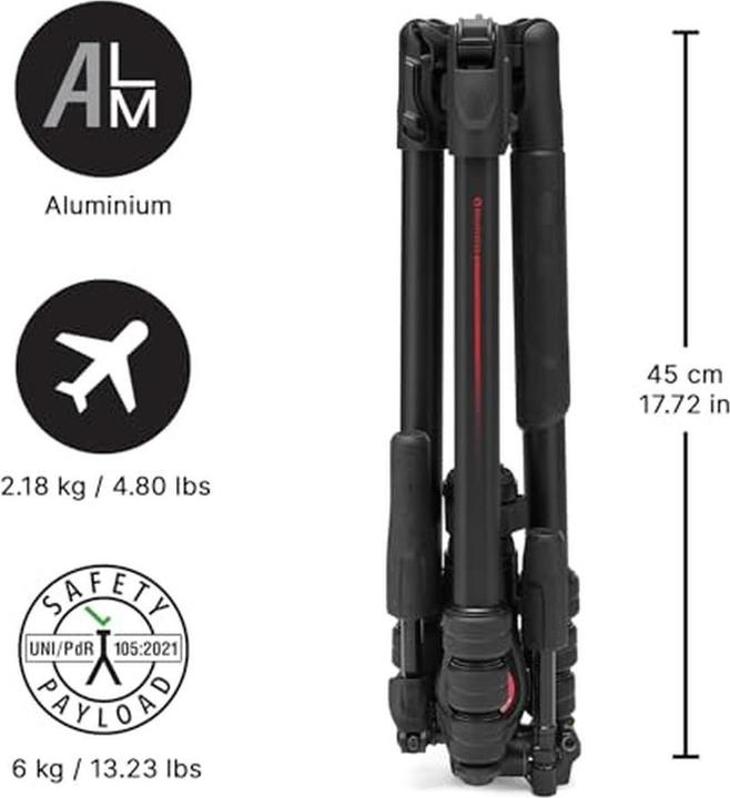 Actual product image Manfrotto Befree GT PRO 3-Way aluminium (Stand clamp)