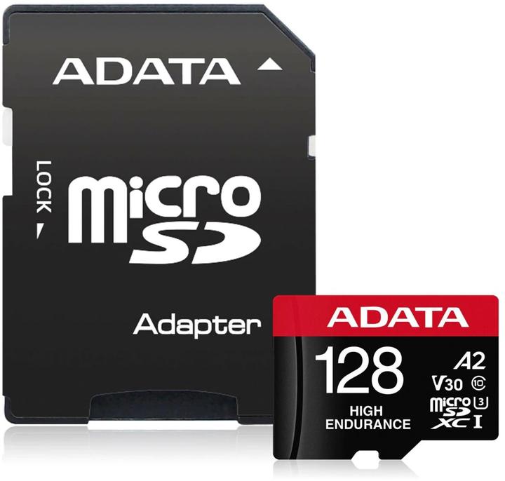 Produktbild Adata microSDXC-Karte High Endurance 128 GB (128 GB, microSDXC, U3, UHS-I)