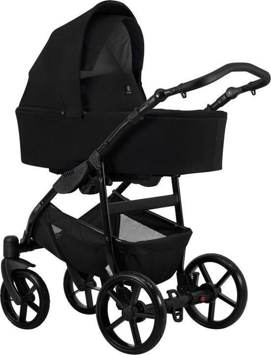 Actual product image Kunert Combi pram Mata black, frame black, incl. car seat Trix