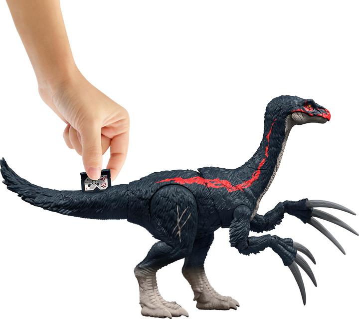 Actual product image Mattel JURASSIC WORLD SLASH 'N ROAR Therizinosaurus