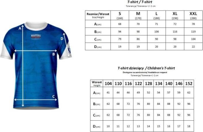 Actual product image Masters Training T-Shirt (WAKO APPROVED)