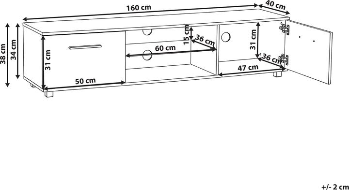 Produktbild Beliani Banff (160 x 40 x 38 cm)