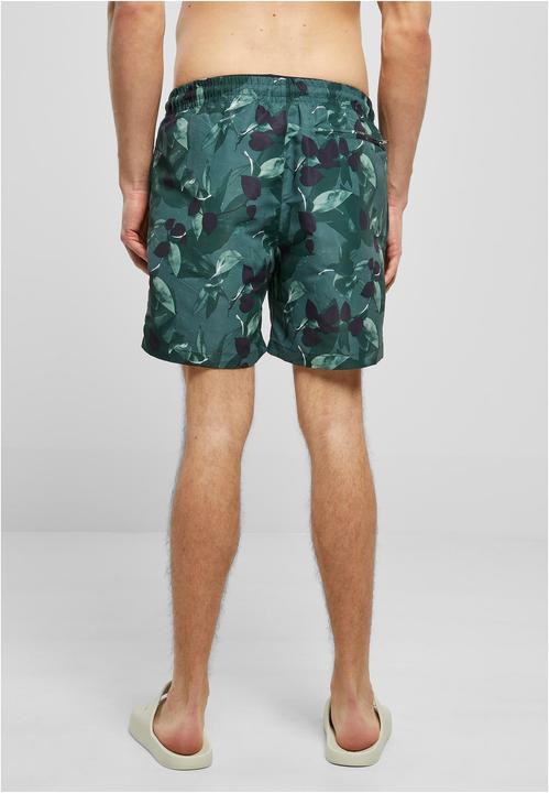 Image du produit Urban Classics Pattern Swim Shorts greenleafs S (S)