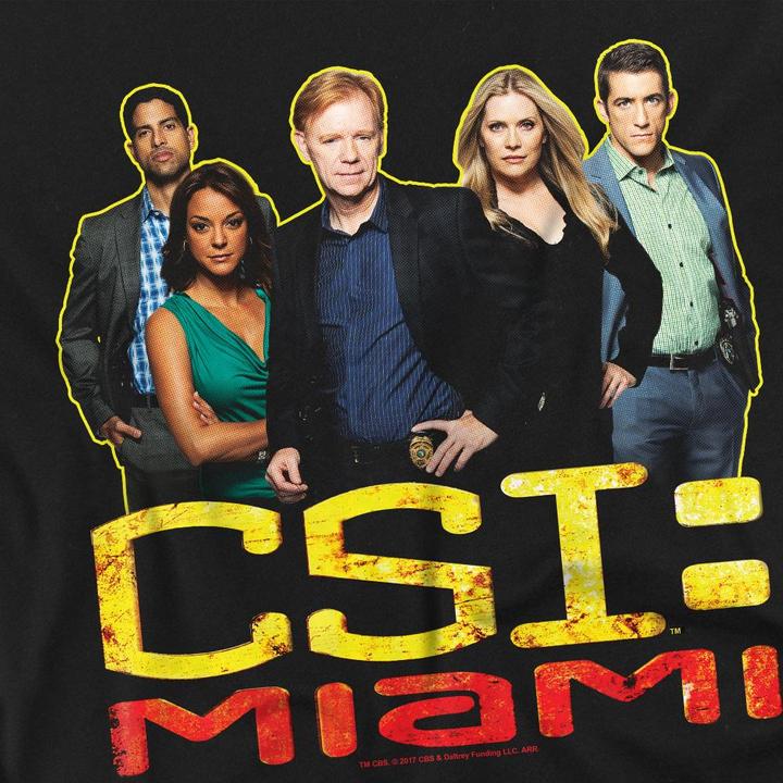 Actual product image CSI: Miami Mens Cast T-Shirt (5XL)