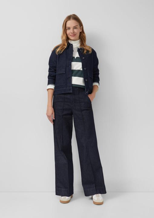 Produktbild S.Oliver Indoor-Jacke Elastische Denimjacke mit Pattentaschen im Relaxed Fit (48)