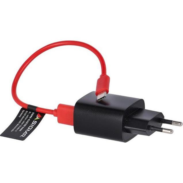 Thumbnail - Sigma Standard, USB Ladegerät, Schwarz, Rot