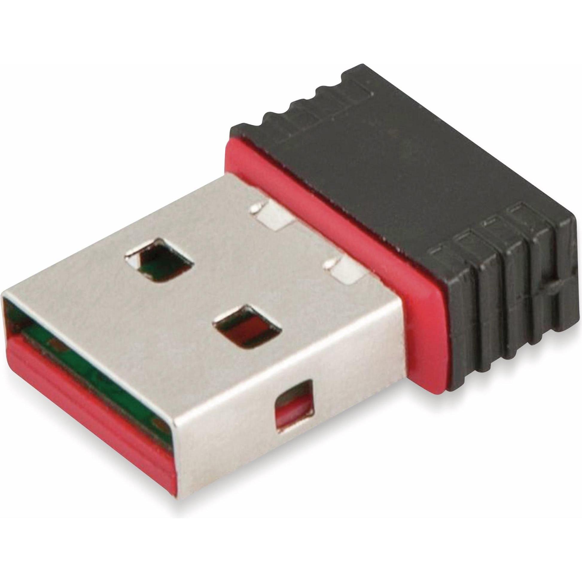 Allnet N0 Wireless b/g/n Nano WLAN Stick (USB), Netzwerkadapter, Schwarz