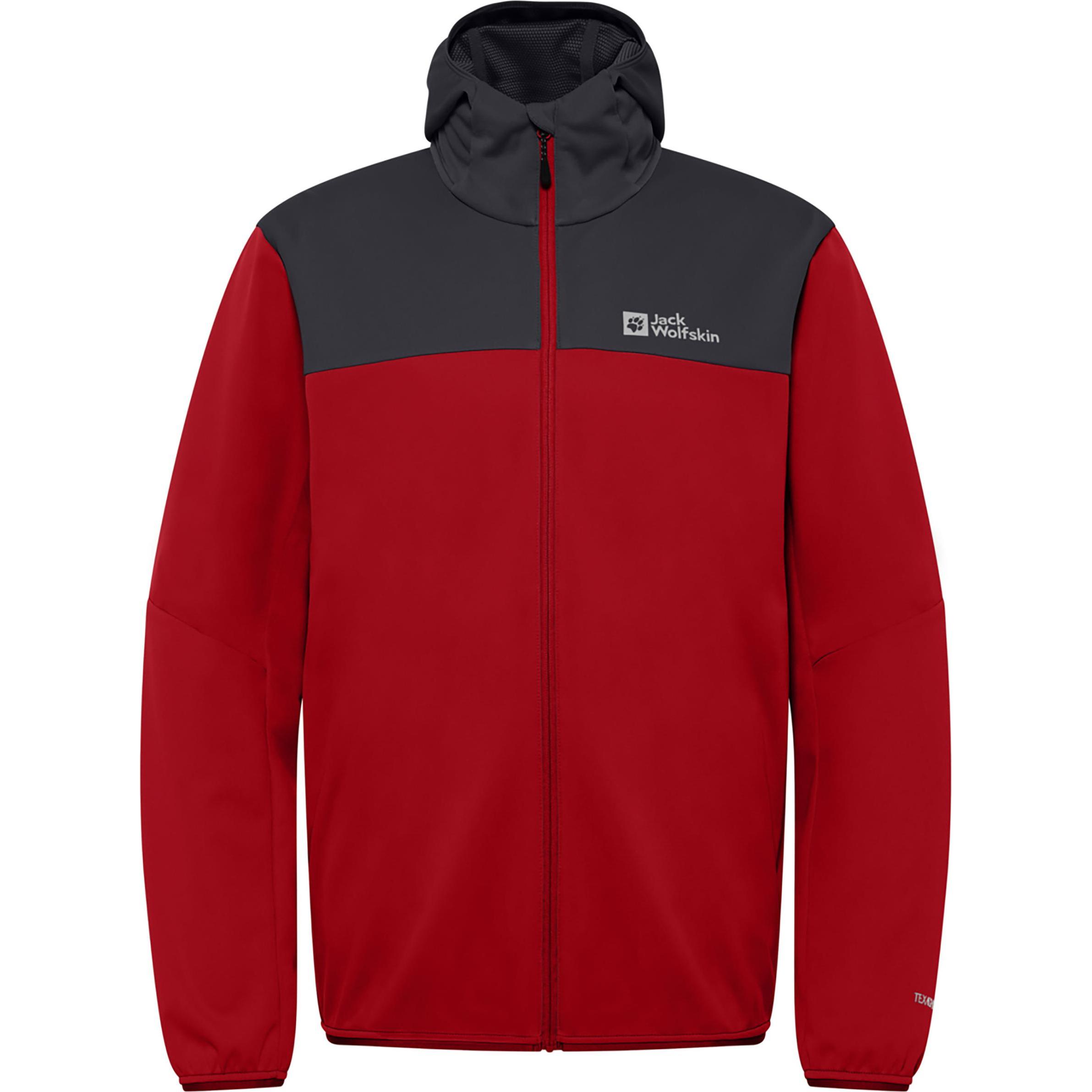 Jack Wolfskin, Herren, Jacke, Feldberg Hoody M (M), Rot, M