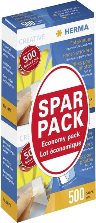 HERMA Fotokleber Doppelpack 2x500 Stück Sparpack 1075