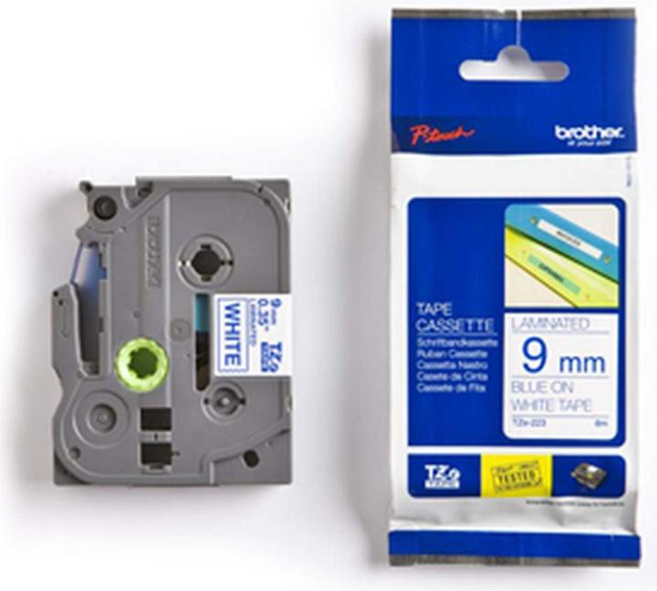 Produktbild Brother TZ223 Laminiertes Band (1.70 cm, Weiss, Blau)