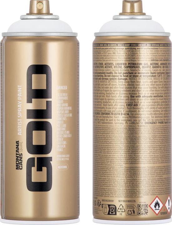Image du produit Montana Cans Or (Shock blanc pur, 0.40 l)