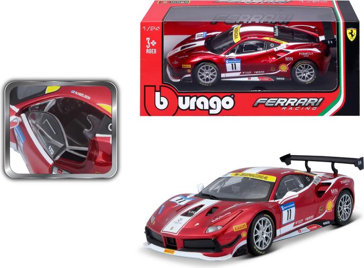 Produktbild Bburago Ferrari R&P 488 Challenge Racing 1:24