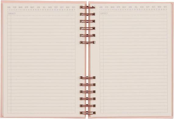 Image du produit Designworks Standard Issue Planner Notebook No. 12 - Rosewood | Blush (15 x 21 cm, À rayures, Couverture rigide)