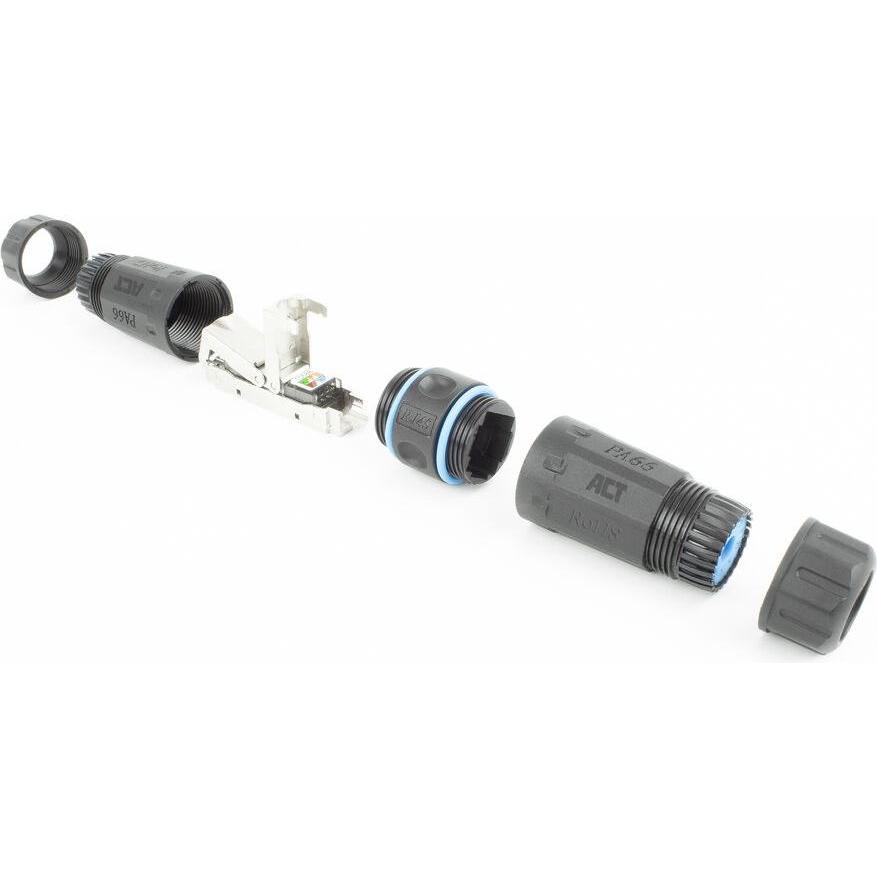 ACT CAT6A Outdoor IP68 cable coupler (Netzwerk Kupplung), Netzwerk Zubehör