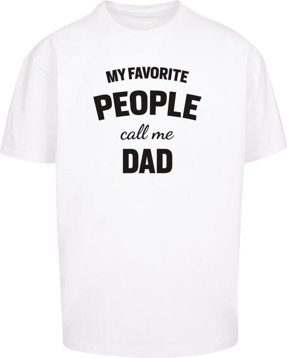 Produktbild Merchcode Fathers Day - My Favorite People Call Me Dad Heavy Oversize Tee - 112969 (XL)