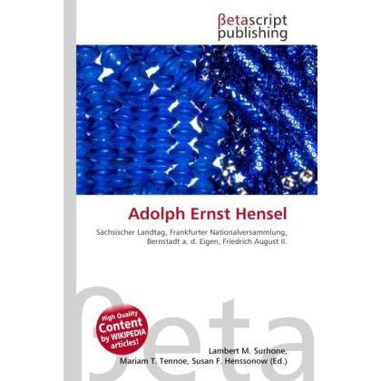 Adolph Ernst Hensel, Fachbücher