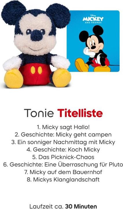 Produktbild Tonies Audiosystem Cuddle Tonie Hörfigur Micky Maus (Deutsch)