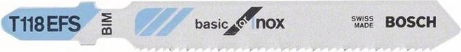 Actual product image Bosch Professional Zubehör PRO Stainless Steel T118EFS Jigsaw blade, 83 mm, 5 pcs.