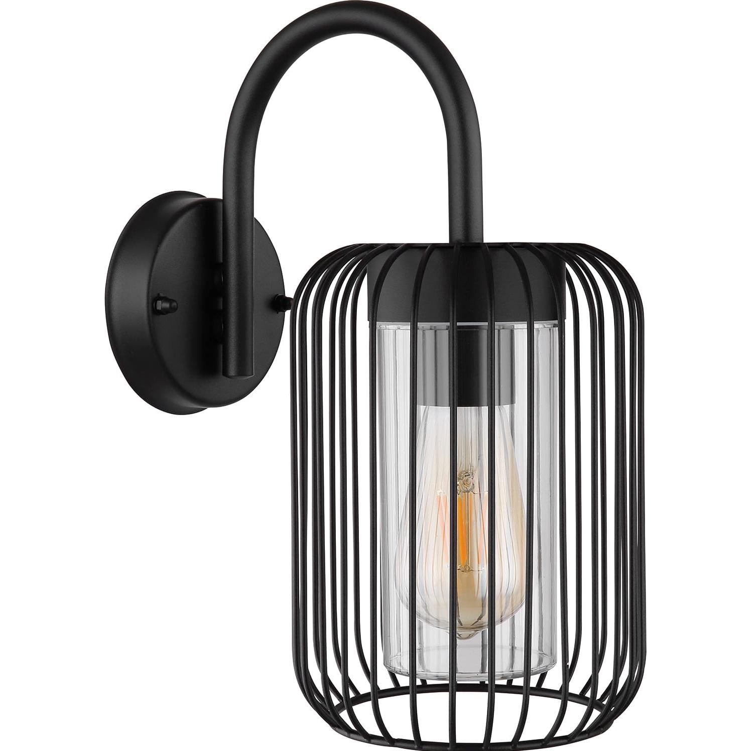 Globo, Gartenbeleuchtung, Aussenleuchte Nina schwarz matt 1xE27 (E27, IP44)