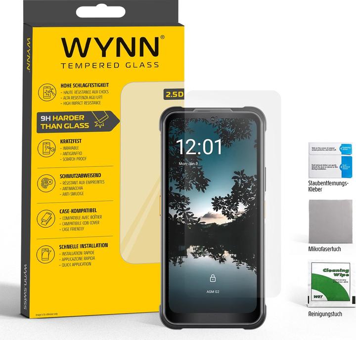 Produktbild Wynn Electronics 2.5D Extra Clear Schutzglas AGM G2, G2 Pro, G2 Guardian (1 Stück, LG G2)