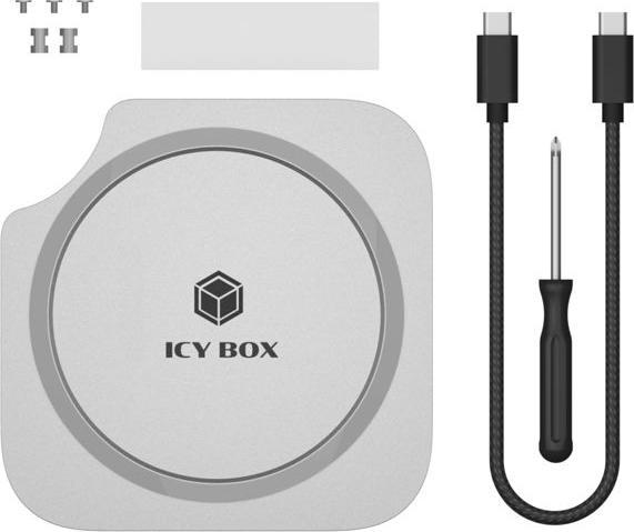 Actual product image Icy Box Club Dock 100 Mac mini Docking Station mit NVMe (USB-C, 4 ports)