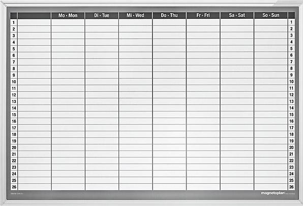 Image du produit Magnetoplan Planificateur hebdomadaire (90 x 60 cm)