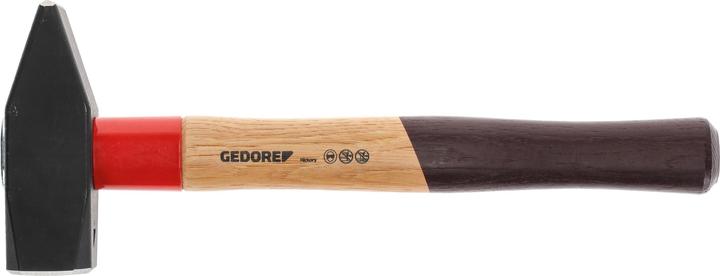Actual product image Gedore 600 H-2000 Metalworker's hammer ROTBAND-PLUS with hickory handle, 2 kg (2491 g)