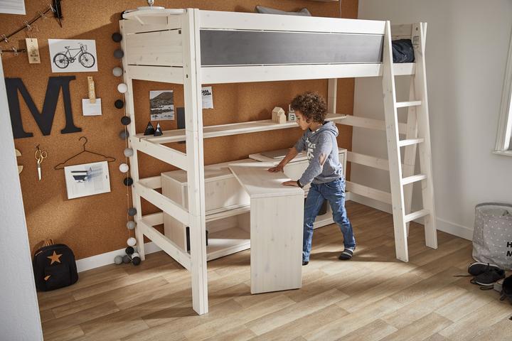 Image du produit Lifetime Kidsrooms Chambre d'enfant HILBERT, Play and Store,, avec sommier à lattes à roulettes (90 x 200 cm)