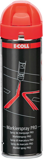 Produktbild E-coll Markierungsspray (Rot, Fluorescent, 0.50 l)