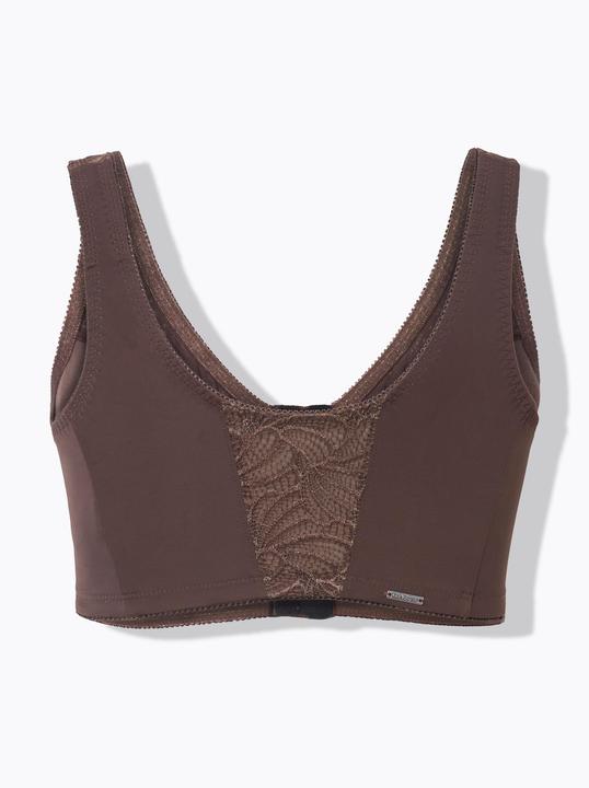 Actual product image Ulla Popken Pastel Front Closure Wirefree Kelly Fit Support Bra (110 E)